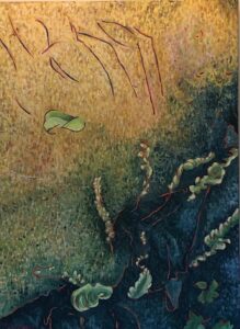 Northwoods Forest Floor moss blanket - Margaret Carroll
